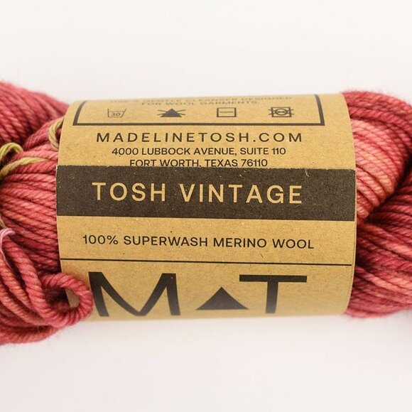 MadelineTosh Tosh Vintage Yarn SW Merino Wool 200 Yds Medium Weight Rocinante - Picture 3 of 4